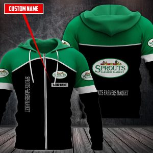 Personalized Sprouts Farmers Market 3D Fleece Hoodie