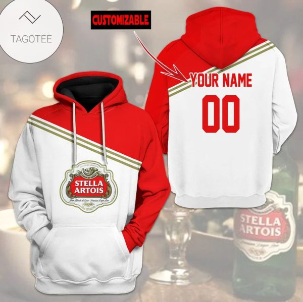 Personalized Stella Artois Logo Hoodie