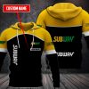 Personalized Subway Custom 3D Fleece Hoodie