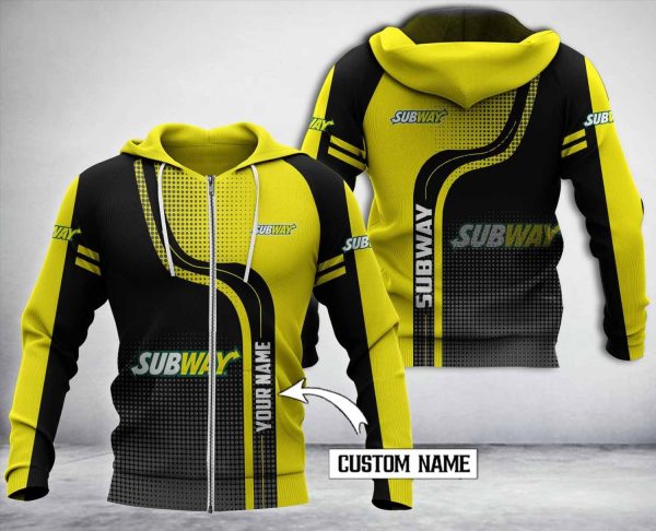 Personalized Subway Custom Hoodie