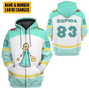 Personalized Super Mario Rosalina Sports 3D Hoodie T-Shirt Apparel