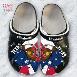 Personalized Texas Flag Texan Pride Crocs Shoes