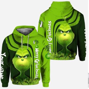 Personalized The Grinch Merry Grinchmas 3D Hoodie