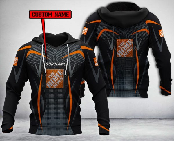 Personalized The Home Depot Black Custom All Over Print 3D Hoodie