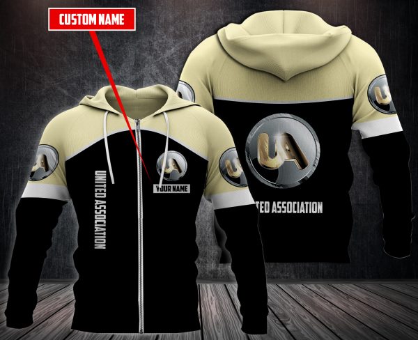 Personalized United Association 3D Fleece Hoodie