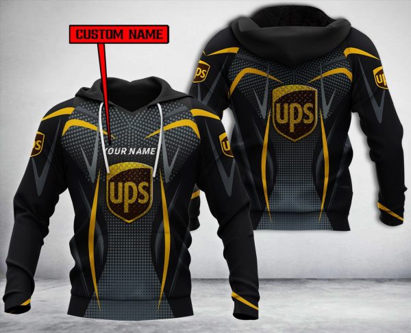 Personalized Upscustom Black Custom All Over Print 3D Hoodie