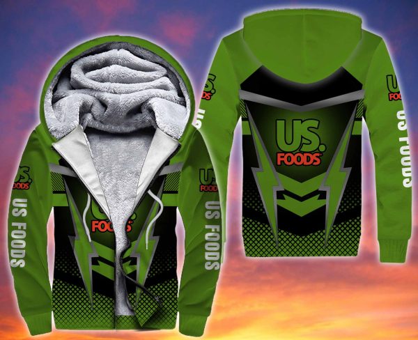 Personalized Us Foods 3D Fleece Hoodie