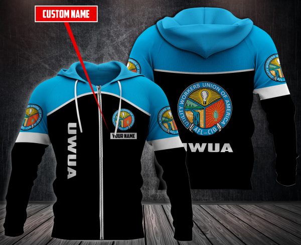 Personalized Utility Workers Union Of America 3D Fleece Hoodie