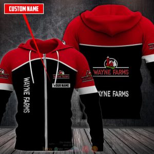 Personalized Wayne Farms 3D Fleece Hoodie