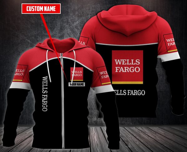 Personalized Wells Fargo 3D Hoodie