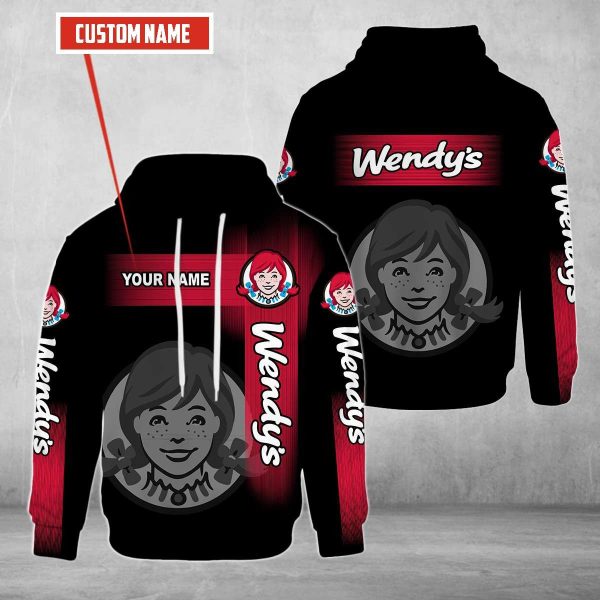 Personalized Wendy’S Black Custom All Over Print 3D Hoodie