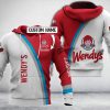 Personalized Wendy’S White Red Custom All Over Print 3D Hoodie