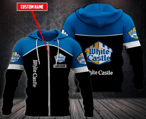 Personalized White Castle 3D Fleece Hoodie