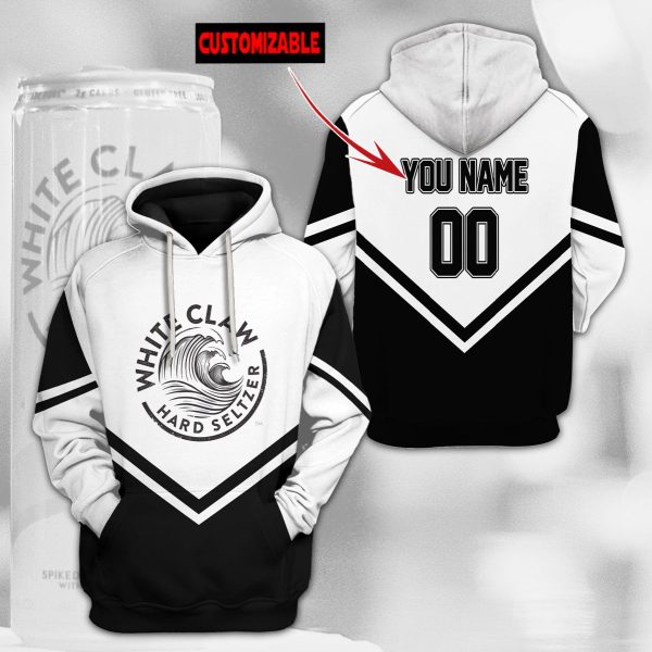 Personalized White Claw Hard Seltzer Custom 3D Hoodie