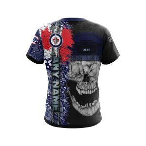 Personalized Winnipeg Jets Skull Concept 3D Shirt