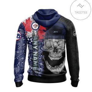 Personalized Winnipeg Jets Skull Hoodie