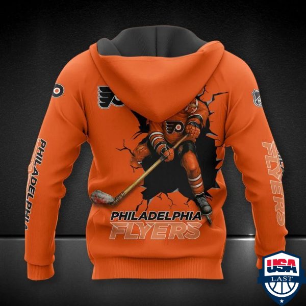 Philadelphia Flyers Nhl Ver 3 All Over Printed Hoodie