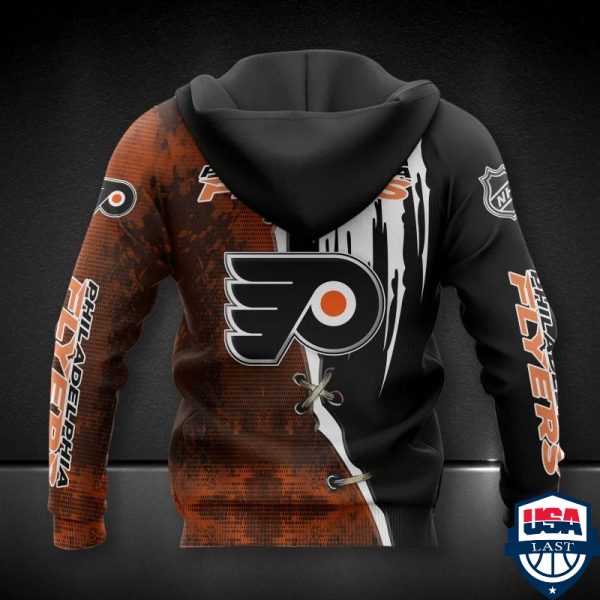 Philadelphia Flyers Nhl Ver 9 All Over Printed Hoodie