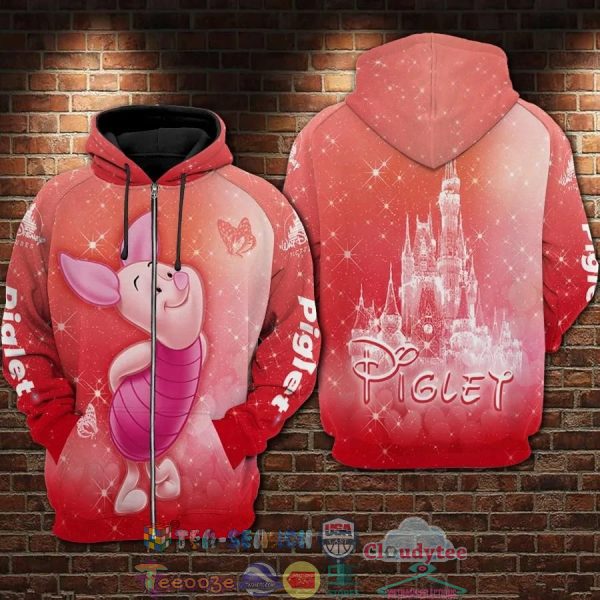 Piglet Cartoon Winnie The Pooh 3D Hoodie