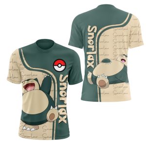 Pokemon Snorlax 3D Shirt