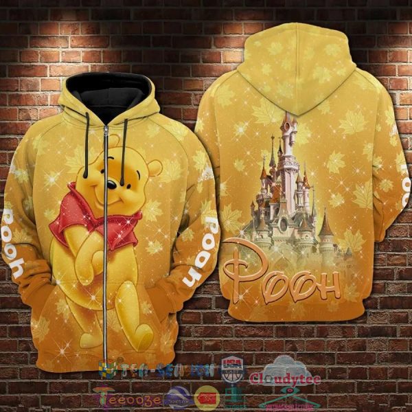 Pooh Cartoon Winnie The Pooh Disneyland 3D Hoodie