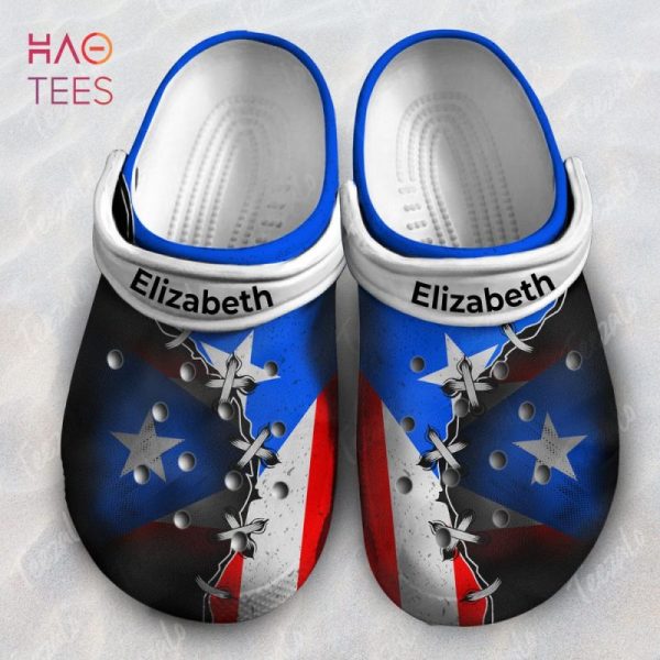 Pride Heritage Puerto Rico Flag Personalized Crocs Shoes