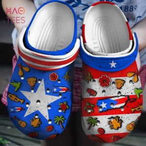 Puerto Rican Flag Symbol Crocs Shoes