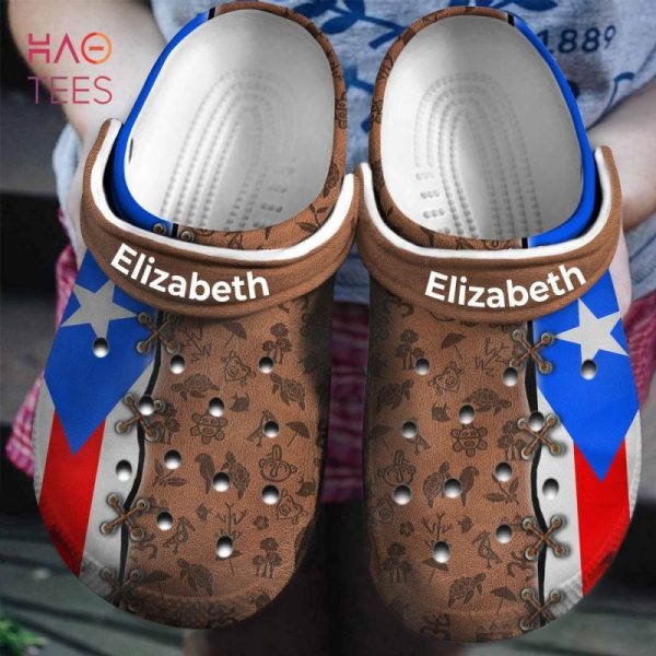 Puerto Rico Flag Connect Symbols Crocs Shoes