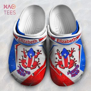 Puerto Rico Flag Cover Personalized Clog Crocs Shoes