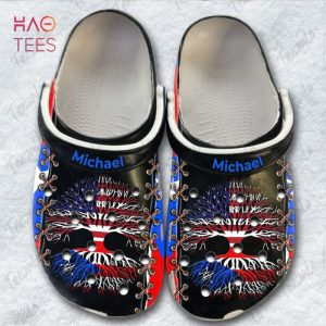 Puerto Rico Roots Gift Puerto Rican American Flag Crocs Shoes