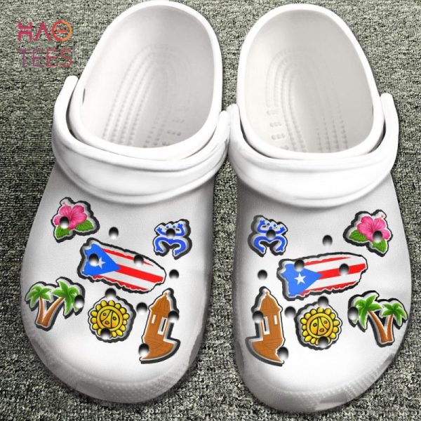 Puerto Rico With Symbols Crocs Shoes