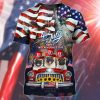 Pug American 4Th Of July Happy Independence Day 3D Hoodie