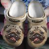 Pug Head Personalized Crocs Shoes With Your Name