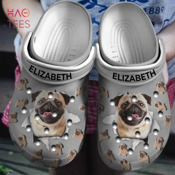 Pug Hole Personalized Crocs Shoes