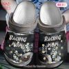 Racing Mom Flag Personalized Gift For Lover Rubber Crocs Clog Shoes Comfy Footwear