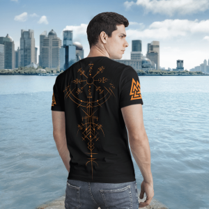 Raven Skull Till Valhalla Valknut Viking 3D Shirt