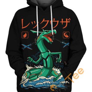 Rayquaza Pokemon Hoodie 3D