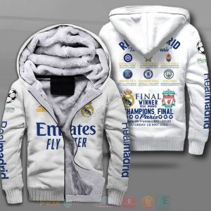 Real Madrid The Road To Paris Champions 3D Fleece Hoodie