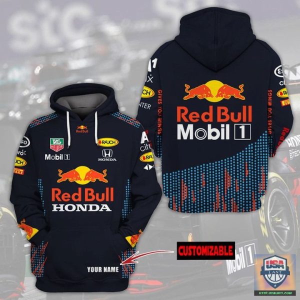 Red Bull Mobil 1 Personalized 3D All Over Print Hoodie