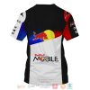 Red Bull Mobile Audi Bosch Black White 3D Shirt