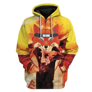 Red Fox Tranformation 3D Hoodie