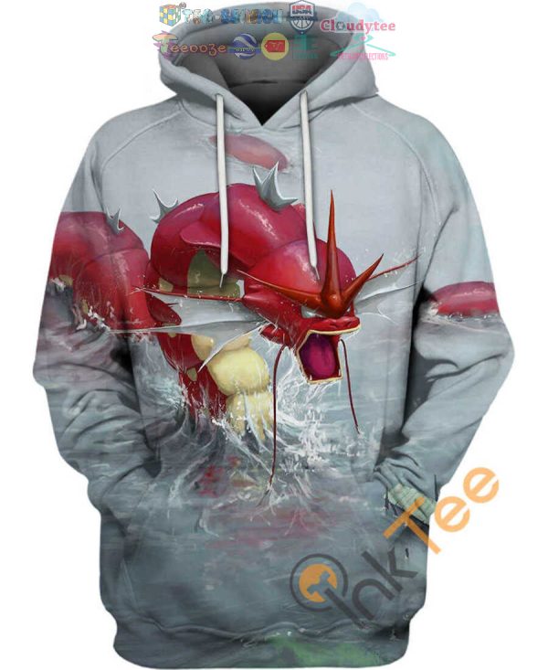 Red Gyarados Pokemon Hoodie 3D