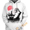 Red Sun Saiyan Hoodie 3D