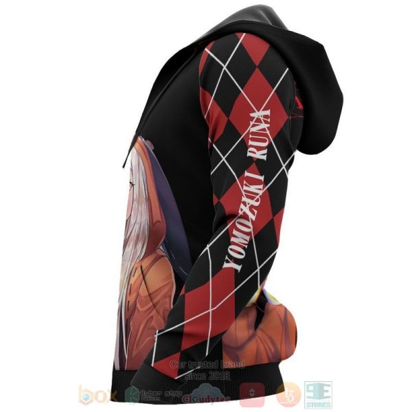 Runa Yomozuki Kakegurui Anime 3D Hoodie