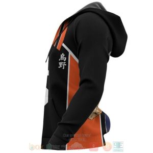 Ryunosuke Tanaka Karasunos Haikyuu Anime 3D Hoodie