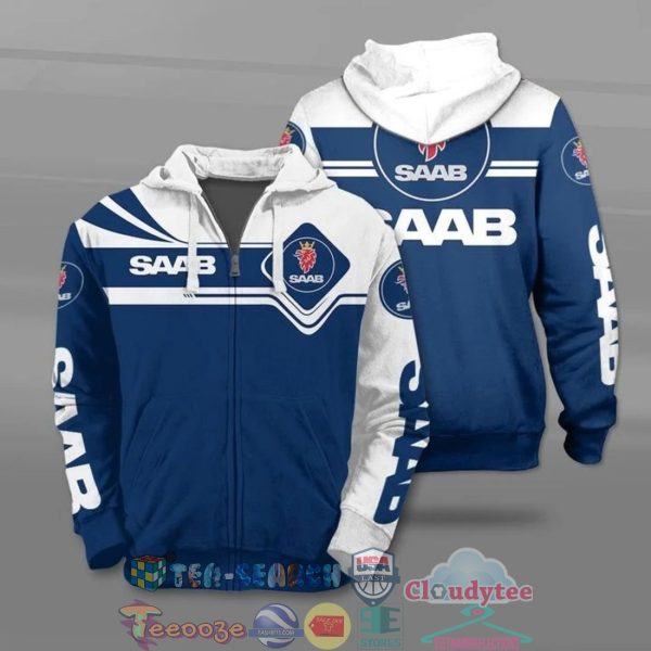 Saab Automobile All Over Printed T-Shirt Hoodie