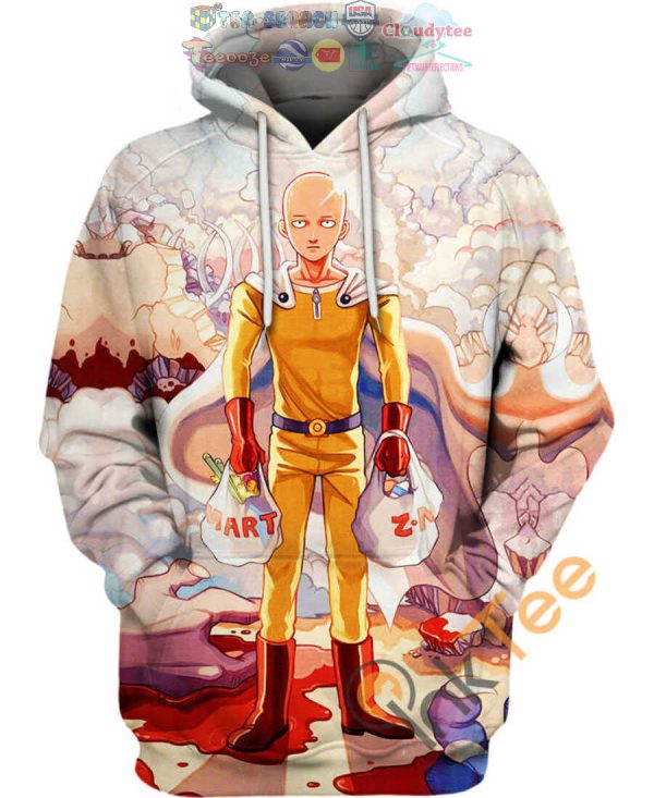 Saitama One Punch Man Hoodie 3D