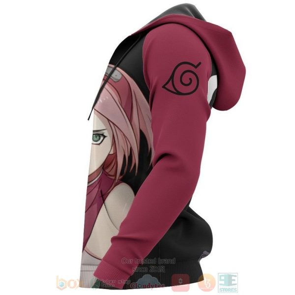 Sakura Haruno Naruto Anime 3D Hoodie