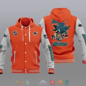 San Jose Sharks Nhl Tom And Jerry Baseball Hoodie Jacket