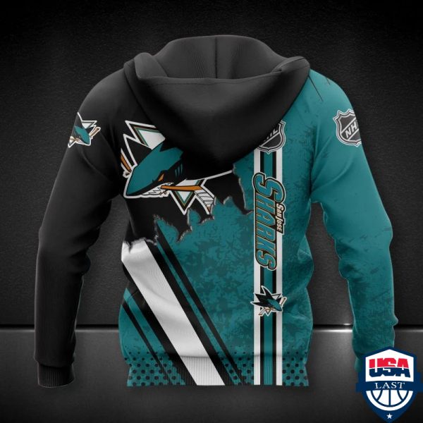 San Jose Sharks Nhl Ver 3 All Over Printed Hoodie